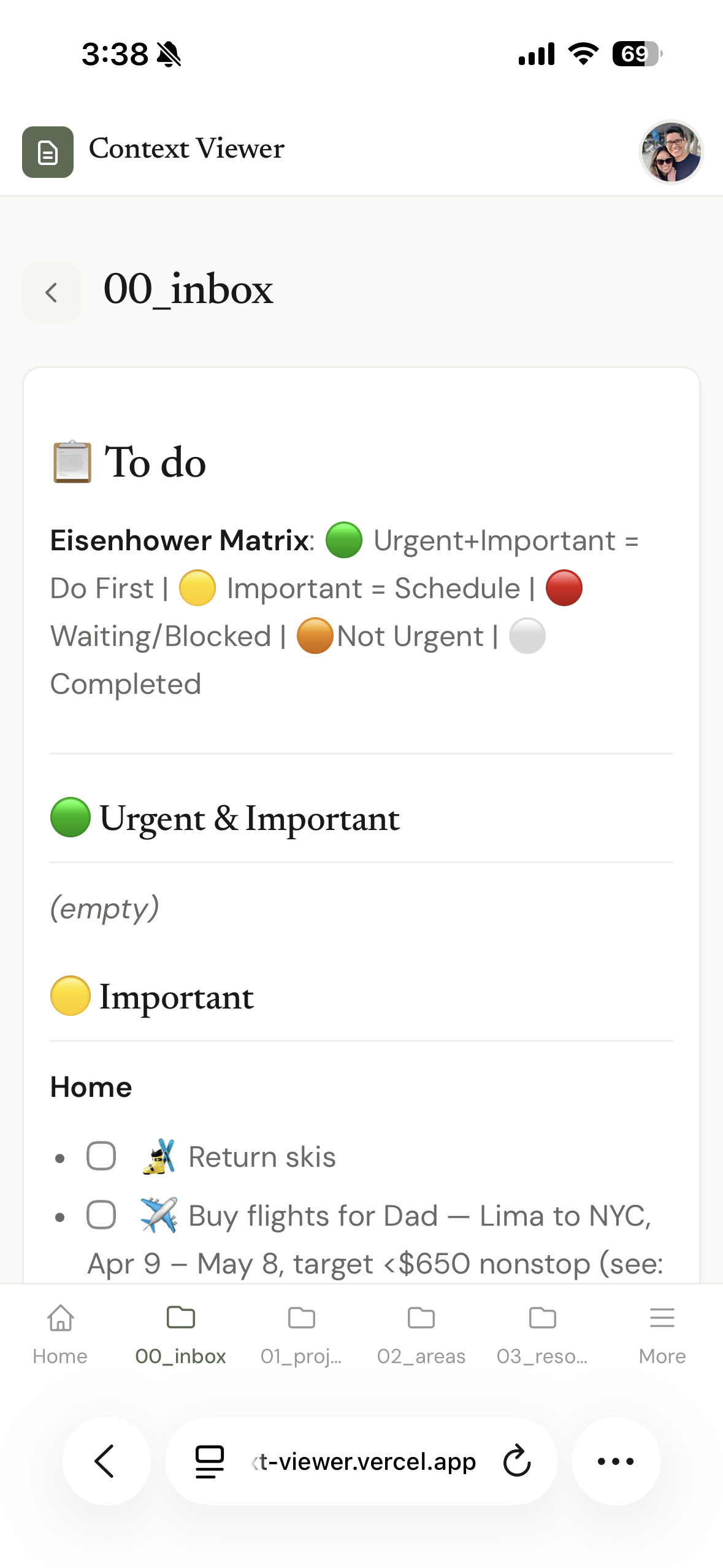 Context Viewer browsing markdown files